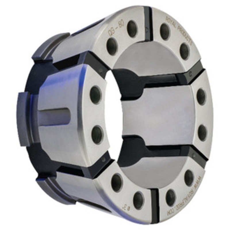 Royal QG-80 Ultra-Precision Quick-Grip Round Collet (Metric), Serrated, 67mm Size – 62856
