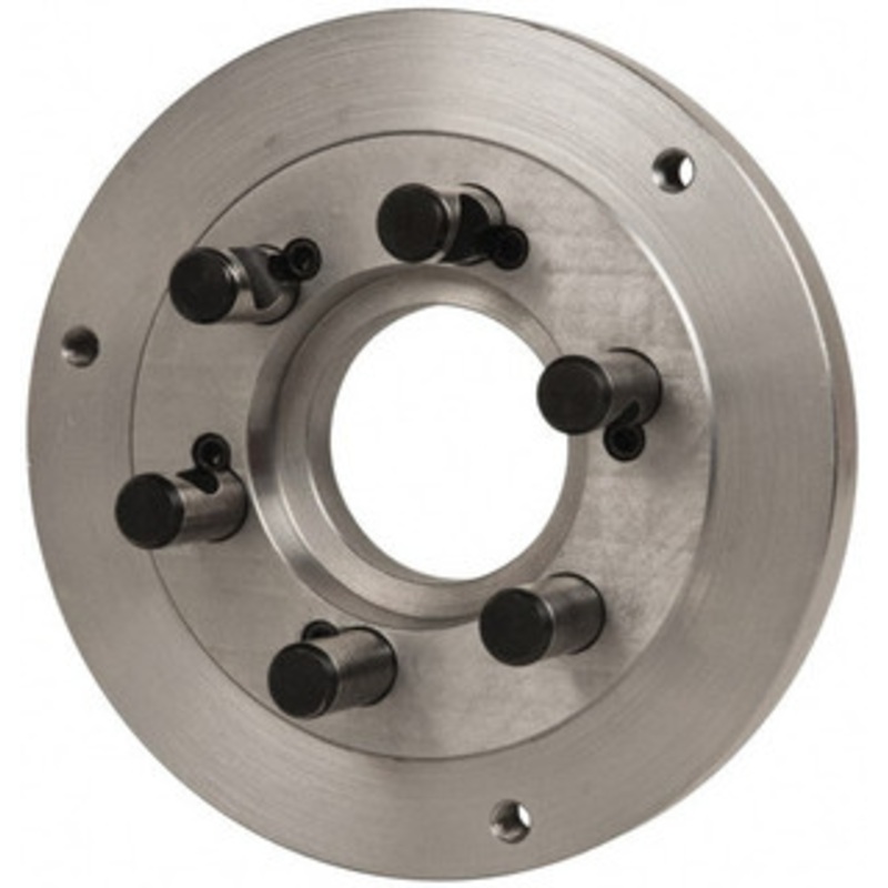 Buck Chuck Adapter Back Plate for 10 Diam Self Centering Lathe Chucks D1-6 Mount, 3-1/4 Through Hole Diam, 7.858mm ID, 10 OD, 0.985 Flange Height, Steel A10-D6 – 85265296