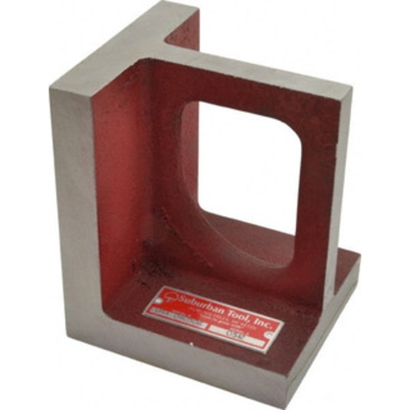 Suburban 1 Hole, 6 High x 4-1/2 Wide x 5 Deep, Right Angle Iron Cast Iron, Machined, 7/8 Thick, Parallel & Square to within 0.002 per 6 URA040506 – 70148036