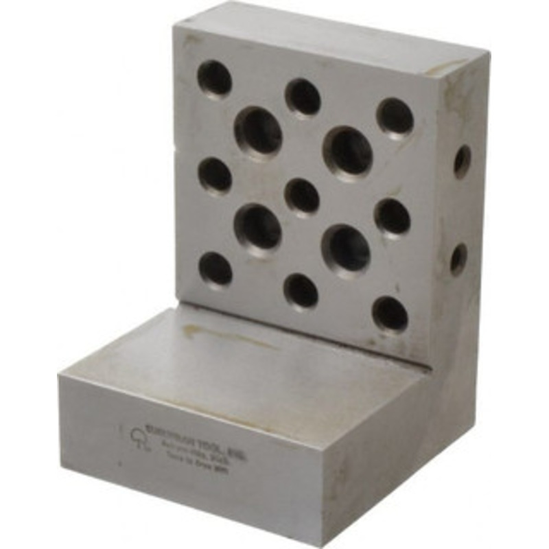 Suburban 3 Wide x 4 Deep x 3 High Steel Precision-Ground Angle Plate Standard Plate, Machined Holes on Surface, Open End, 1 Thick, Single Plate AP334S0 – 08021503