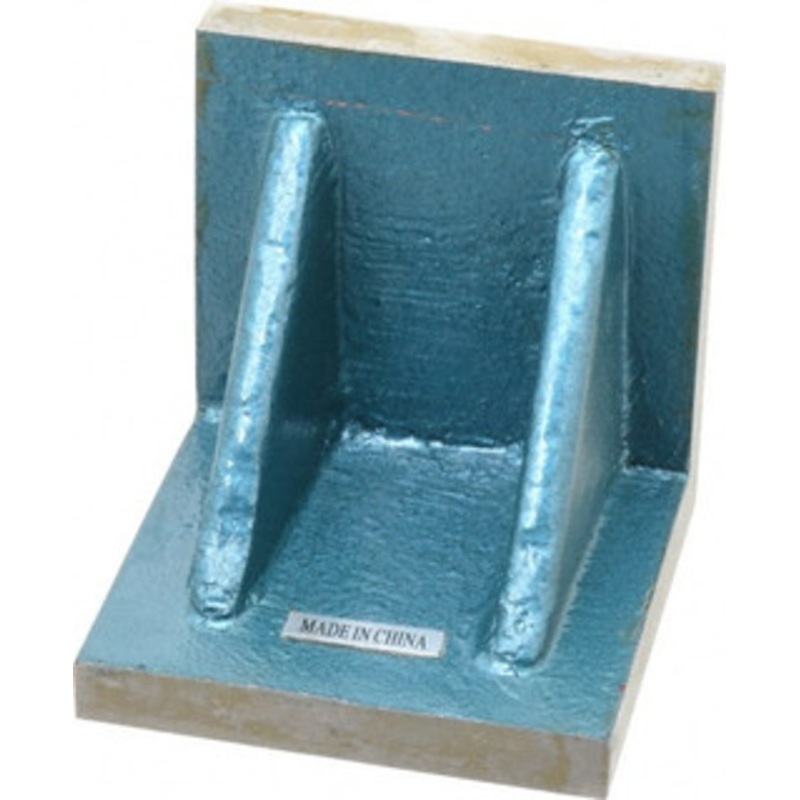 Value Collection 4 Wide x 4 Deep x 4 High Cast Iron Machined Angle Plate Standard Plate, Flat Surface, Double Web, Single Plate 418-4320 – 00140046