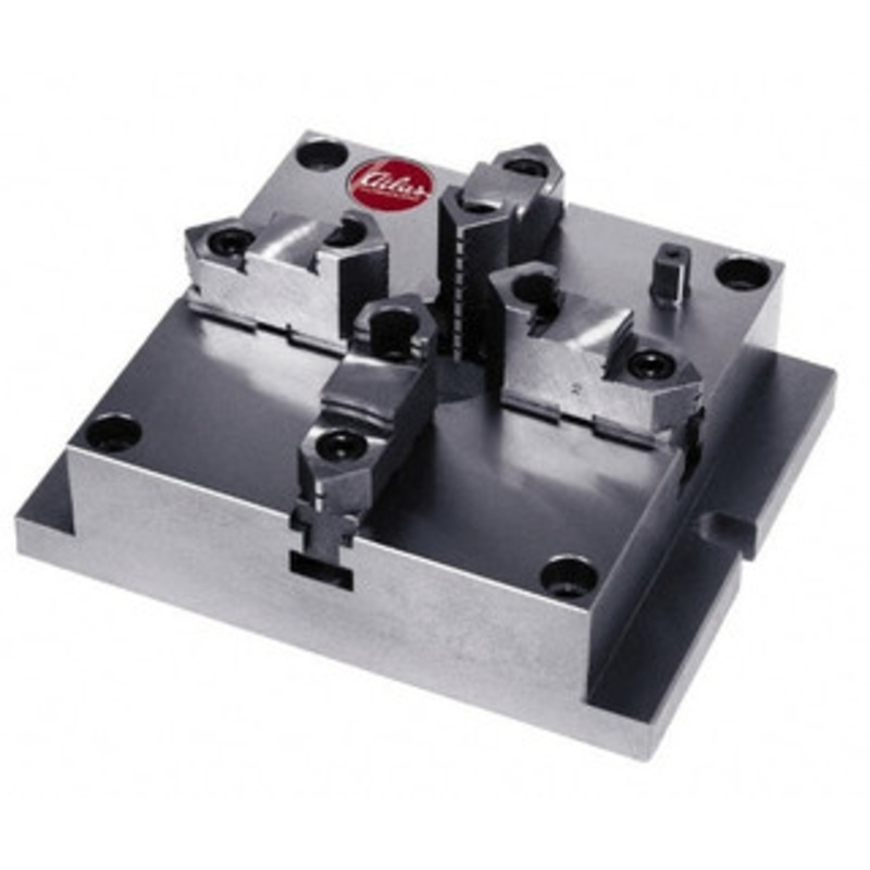 Atlas Workholding 6 Chuck Diam, 0.16 to 5.04 External Chucking Diam, Low Profile Machining Chuck 5.67 Bolt Hole Spacing, 1.57 Through Hole, 2.17 to 5.04 Internal Chucking Diam, 8.46 Base Len x 6-1/2 Base Width MCA-6 – 85028512
