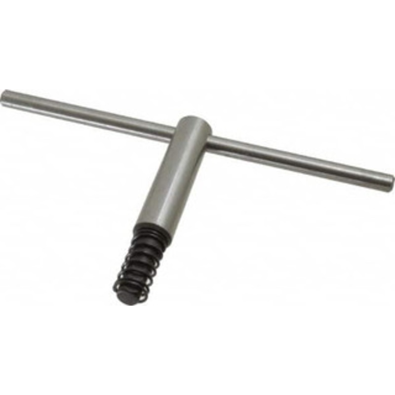 Bison 8, 10 Chuck Diam Compatibility, Lathe Chuck Key Compatible with 4-Jaw Chucks, Self Ejecting, 5 Body Length, 7/16 Actual Key Square Size 7-890-910 – 08569600