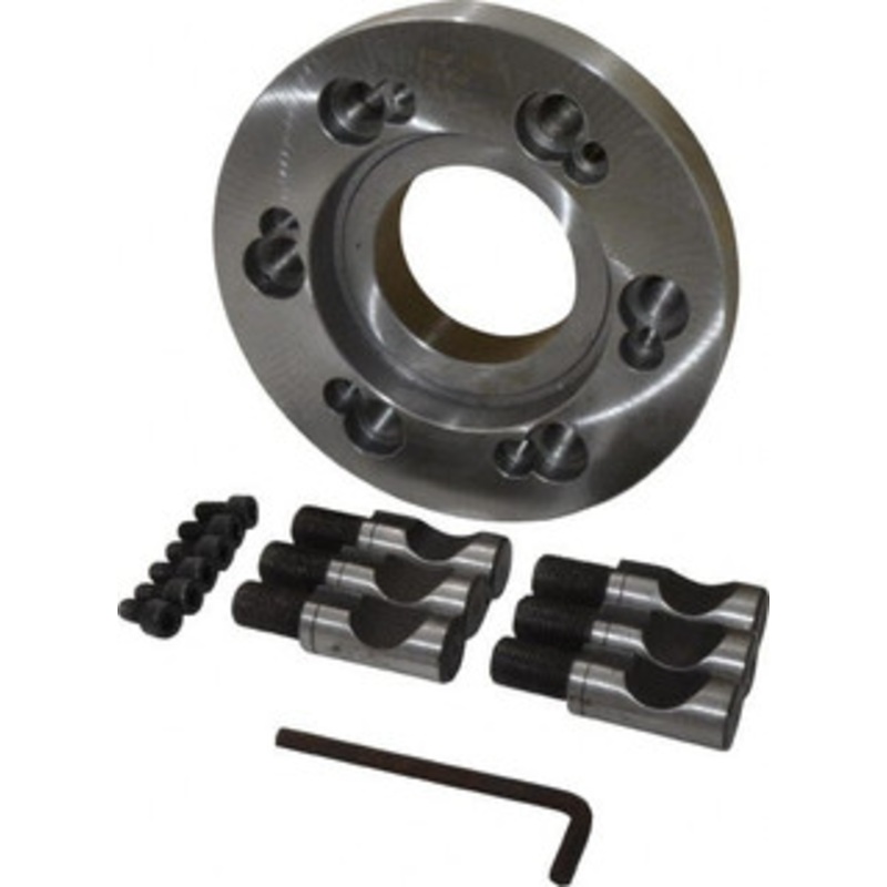 Buck Chuck Adapter Back Plate for 10 Diam Self Centering Lathe Chucks D1-6 Mount, 2.94 Through Hole Diam, 6.349 OD, 1-3/4 Flange Height, Steel B10-D6 – 08536534