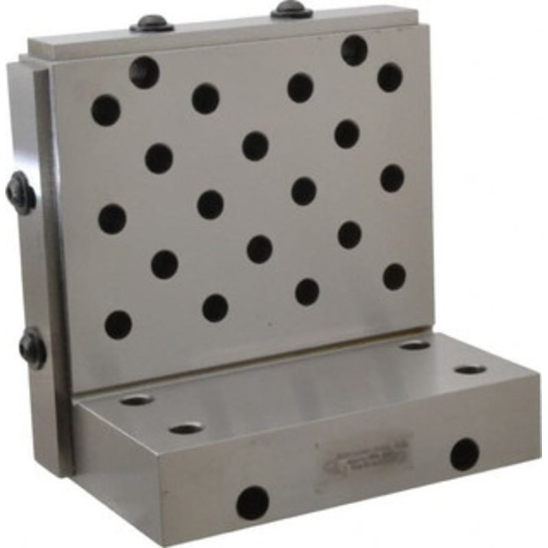 Suburban 6 Wide x 6 Deep x 4 High Steel Precision-Ground Angle Plate Standard Plate, Machined Holes on Surface, Open End, 1-1/4 Thick, Single Plate AP664S1 – 08021537