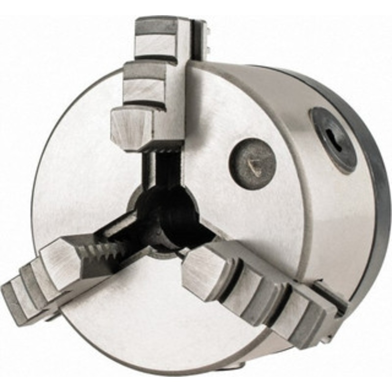 Value Collection 3 Jaws, 4 Diam, Self Centering Manual Lathe Chuck 5C Mount Spindle, 0.765 Through Hole Diam, Cast Iron 230-6004 – 09670548