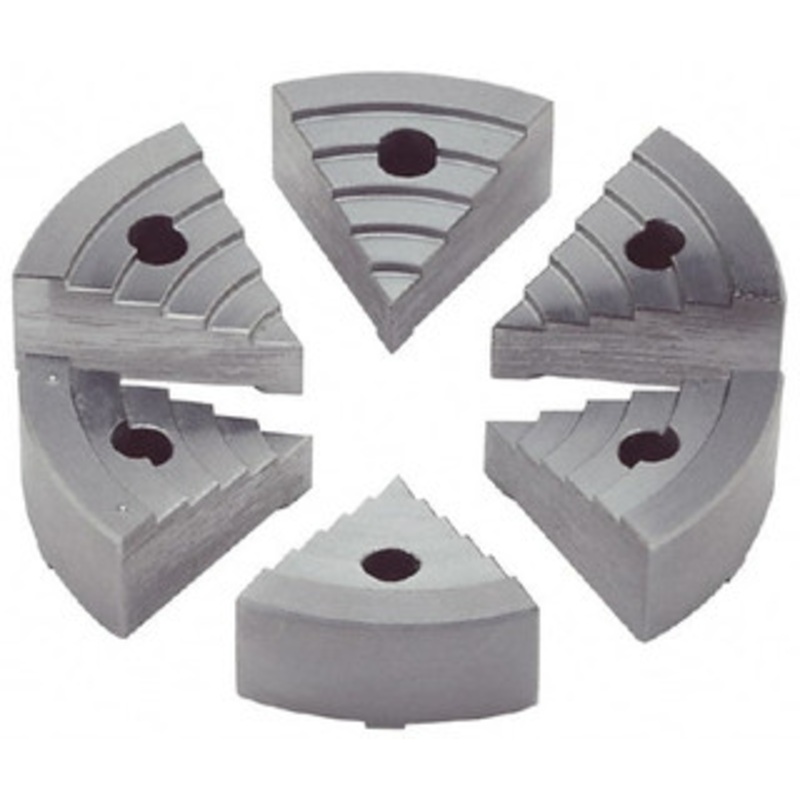 Value Collection 6 Chuck Capacity, JF Attachment, Round Soft Lathe Chuck Jaw 8 Jaws, Steel, 60mm Long x 18.4mm High 193342.00 – 02104610