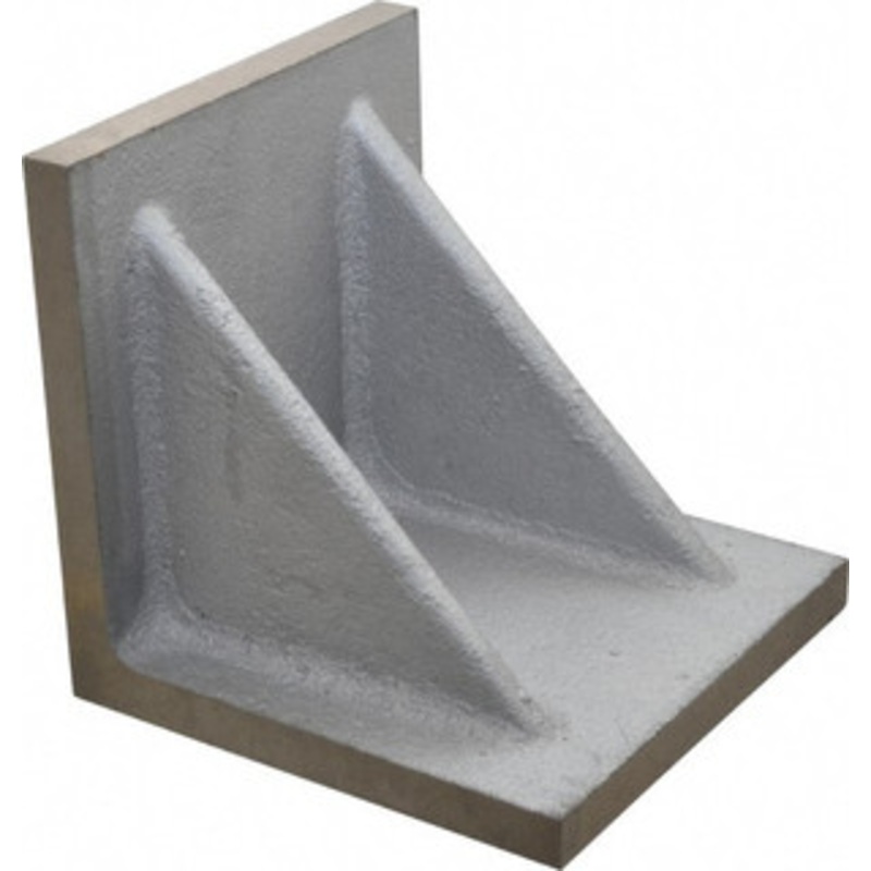 Value Collection 6 Wide x 6 Deep x 6 High Cast Iron Precision-Ground Angle Plate Standard Plate, Flat Surface, Double Web, Single Plate 418-4430 – 00141069