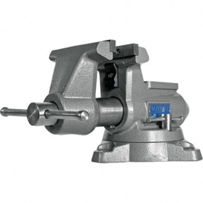 Wilton 5-1/2 Jaw Width, 5 Opening Capacity, 3-5/8 Throat Depth, Iron Swivel Bench Vise Double Lockdown Base Attachment, Anvil, 17-45/64 Long x 10-39/64 Wide x 8-13/32 High 28811 – 47592159