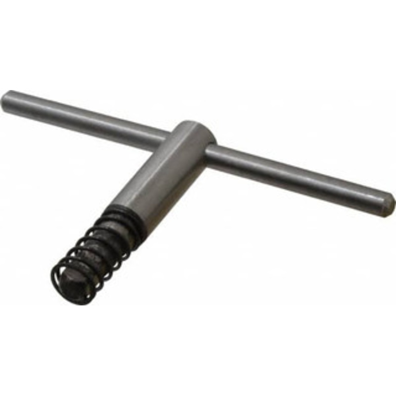 Bison 4, 5 Chuck Diam Compatibility, Lathe Chuck Key Compatible with 3-Jaw Chucks, 4-Jaw Chucks, 6-Jaw Chucks, Self Ejecting, 3-5/32 Body Length, 0.3543 Actual Key Square Size 7-889-005 – 08569014