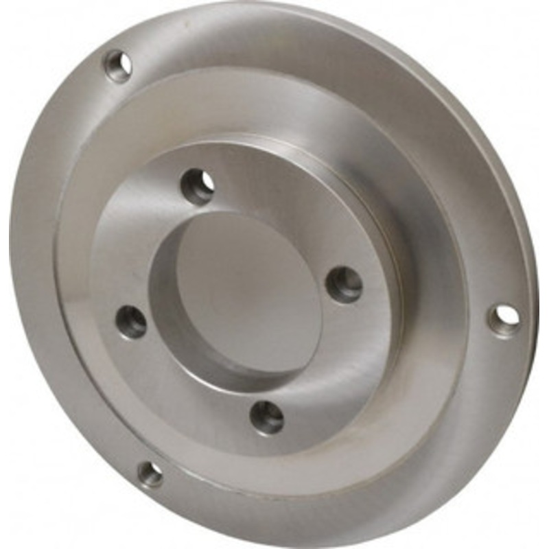 Bison Adapter Back Plate for 12-1/2 Diam Self Centering Lathe Chucks A2-6 Mount, 4.055 Through Hole Diam, 7.076mm ID, 12.04 OD, 3/4 Flange Height, Steel 7-874-126 – 08609802
