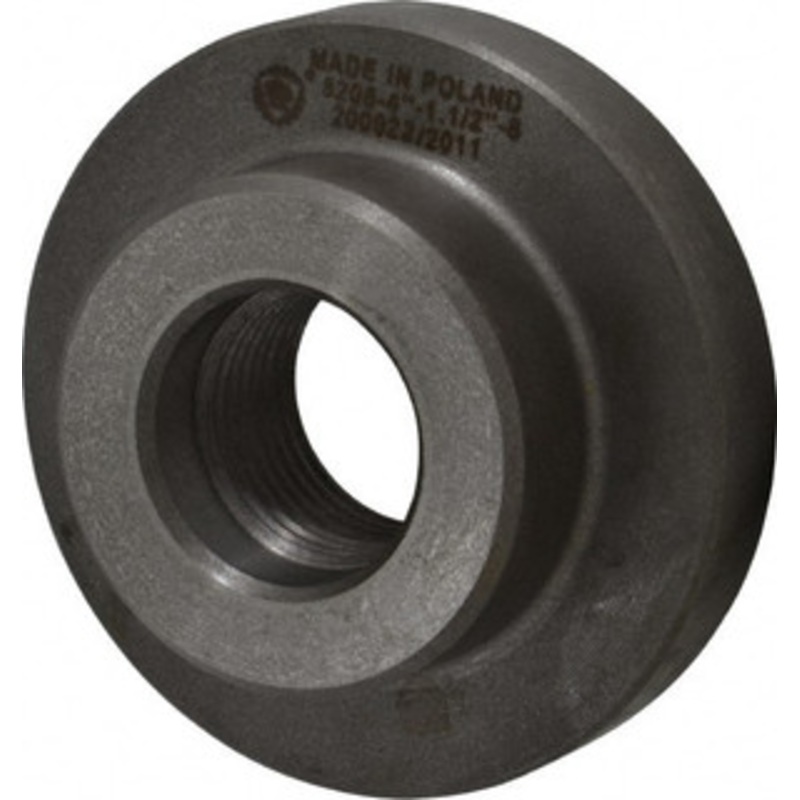 Bison Adapter Back Plate for 4 Diam Self Centering Lathe Chucks 1-1/2 – 8 Mount, 1-1/2 Through Hole Diam, 2.677mm ID, 4.095 OD, 0.709 Flange Height, Cast Iron 7-871-042 – 08565483