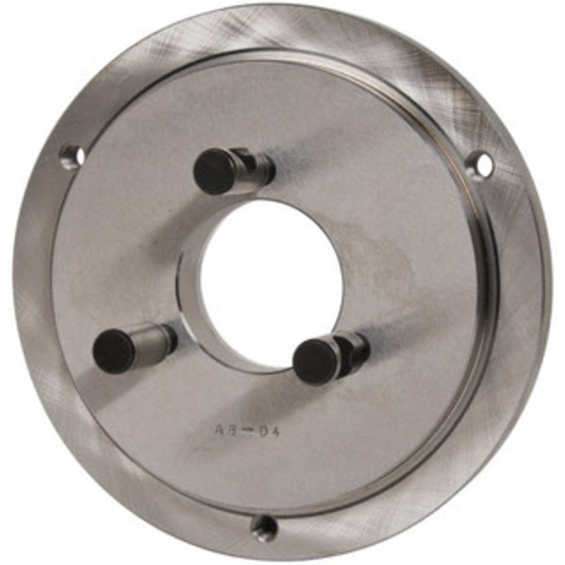 Buck Chuck Adapter Back Plate for 8 Diam Self Centering Lathe Chucks D1-4 Mount, 2.406 Through Hole Diam, 6.283mm ID, 7.87 OD, 0.714 Flange Height, Steel A8-D4 – 75893818