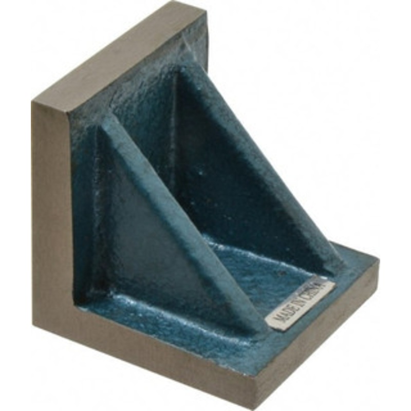 Value Collection 3 Wide x 3 Deep x 3 High Cast Iron Precision-Ground Angle Plate Standard Plate, Flat Surface, Double Web, Single Plate 418-4415 – 00141036