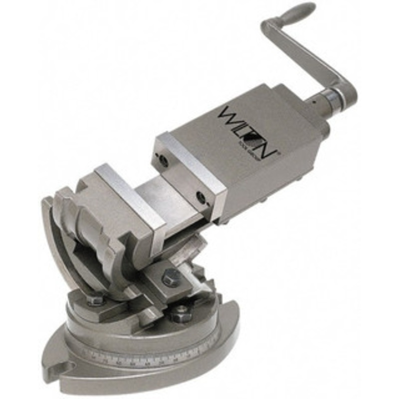 Wilton 4 Jaw Width, 4 Jaw Opening Capacity, 3-Way Angle Swivel Machine Vise Manual Operation, 1 Station, 19-45/64 Long x 10-13/32 High x 1-1/2 Deep, Alloy Steel 11702 – 67435552