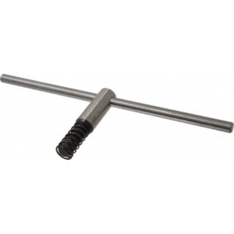 Bison 16 Chuck Diam Compatibility, Lathe Chuck Key Compatible with 4-Jaw Chucks, Self Ejecting, 5-33/64 Body Length, 0.6693 Actual Key Square Size 7-889-016 – 08569071