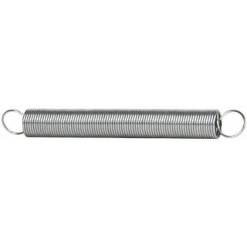Made in USA 1/4 OD, 1.1 Lb Max Load, 5-5/16 Max Ext Len, 0.02 Wire Diam Extension Spring 0.279 Lb/In Rating 93X – 06979934