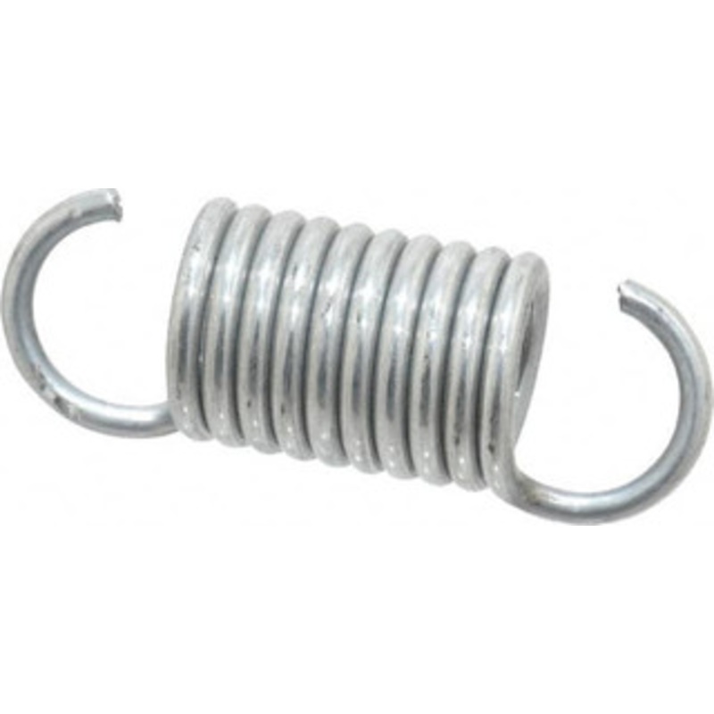 Made in USA 3/4 OD, 42 Lb Max Load, 2-11/16 Max Ext Len, 0.105 Wire Diam Extension Spring 68.11 Lb/In Rating 434 – 06981344