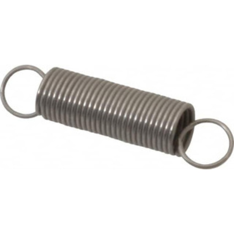 Made in USA 5/16 OD, 4.29 Lb Max Load, 5.16 Max Ext Len, 0.032 Wire Diam Stainless Steel Extension Spring 2.23 Lb/In Rating, 0.72 Lb Init Tension, 1-1/2 Free Length E-032-312-1500S – 04075917