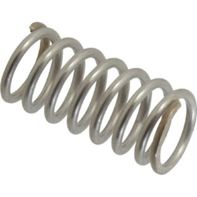 Value Collection 0.6 OD 1-1/4 Free Length Compression Spring 36.66 Lb Spring Rating, 0.072 Wire, 22.06 Lb Max Workload, 0.573 Solid Height, Stainless Steel 03308756 – 03308756