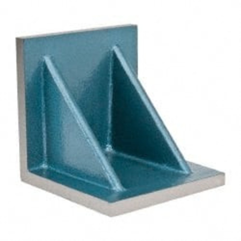 Value Collection 8 Wide x 8 Deep x 8 High Cast Iron Precision-Ground Angle Plate Standard Plate, Flat Surface, Double Web, Single Plate 418-4435 – 00141085