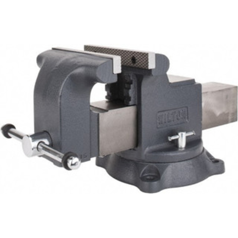 Wilton 8 Jaw Width x 8 Jaw Opening, 4 Throat Depth, Bench & Pipe Combination Vise 3/4 to 3 Pipe Capacity, Bolt Down Swivel Base, Cast Iron 63304 – 09794280