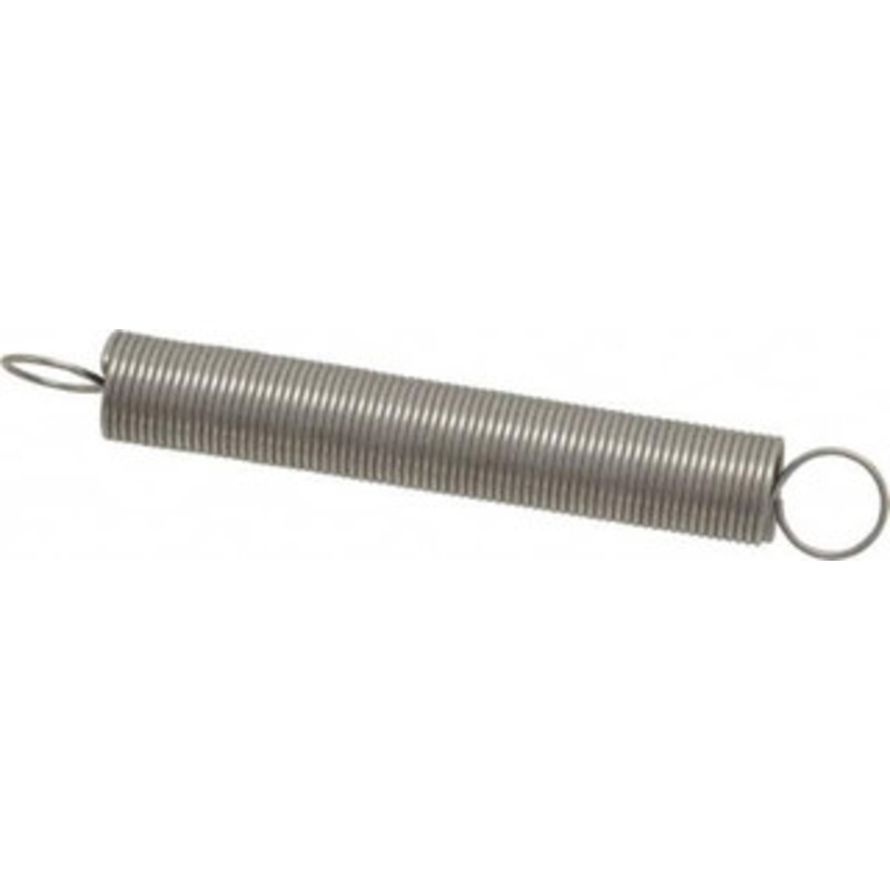 Made in USA 1/2 OD, 5.06 Lb Max Load, 13.2 Max Ext Len, 0.041 Wire Diam Stainless Steel Extension Spring 0.48 Lb/In Rating, 0.72 Lb Init Tension, 4 Free Length E-041-500-4000S – 04076212