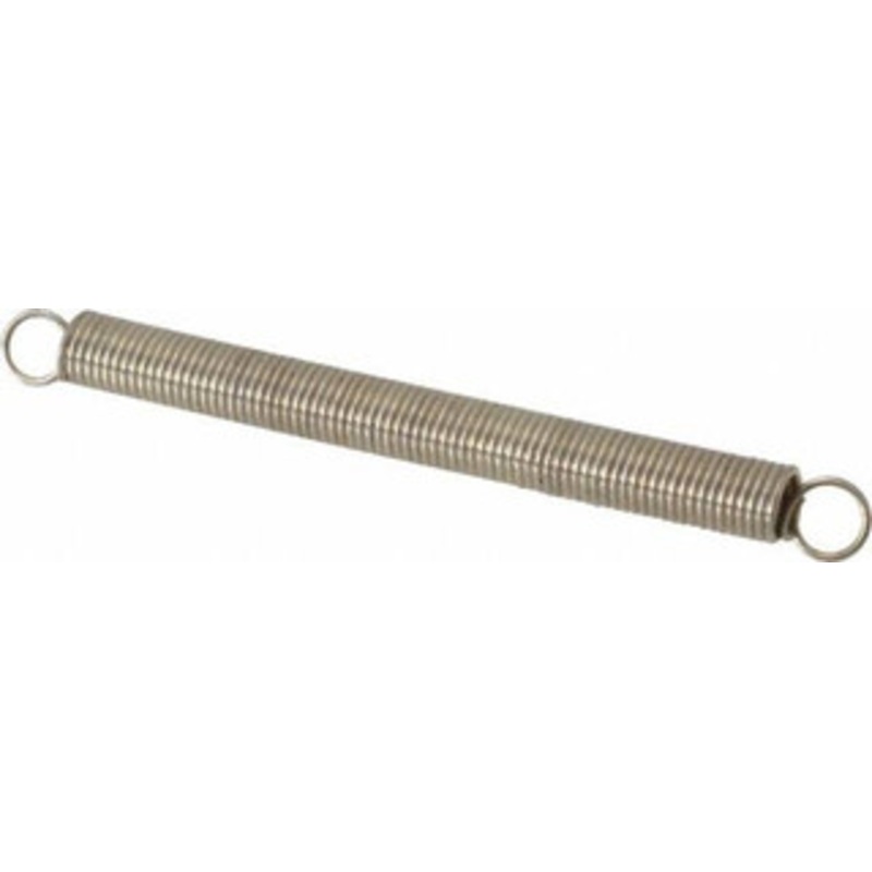 Made in USA 1/8 OD, 0.988 Lb Max Load, 2 Max Ext Len, 0.015 Wire Diam Extension Spring 0.664 Lb/In Rating, 0.2407 Lb Init Tension 10-001 – 05367578