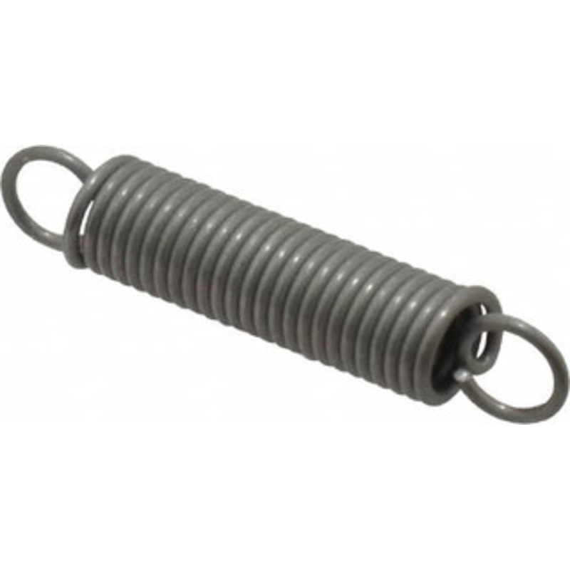 Made in USA 3/16 OD, 3.85 Lb Max Load, 1.55 Max Ext Len, 0.026 Wire Diam Stainless Steel Extension Spring 5.69 Lb/In Rating, 0.8 Lb Init Tension, 1 Free Length E-026-187-1000S – 04075636