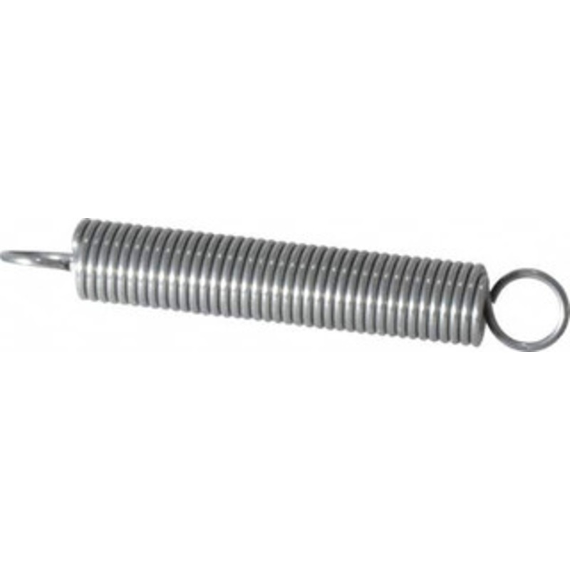 Made in USA 3/8 OD, 12.42 Lb Max Load, 4.35 Max Ext Len, 0.047 Wire Diam Spring 5.48 Lb/In Rating, 2.25 Lb Init Tension, 2-1/2 Free Length E-047-375-2500 – 06814495