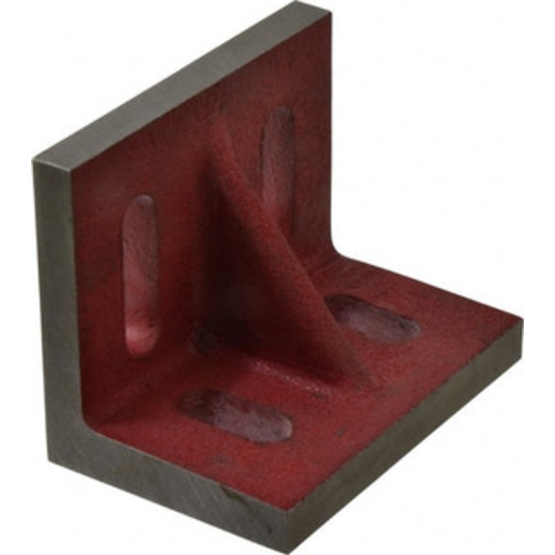 Suburban 4-1/2 Wide x 3 Deep x 3-1/2 High Cast Iron Machined Angle Plate Standard Plate, Through-Slots on Surface, Single Web, 9/16 Thick, Single Plate SAW040303 – 70144431