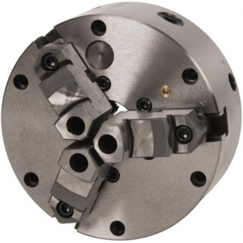 Value Collection 3 Jaws, 6 Diam, Self Centering Manual Lathe Chuck Adjustable, Reversible, 1.535 Through Hole Diam, Cast Iron 429-36001 – 08600298