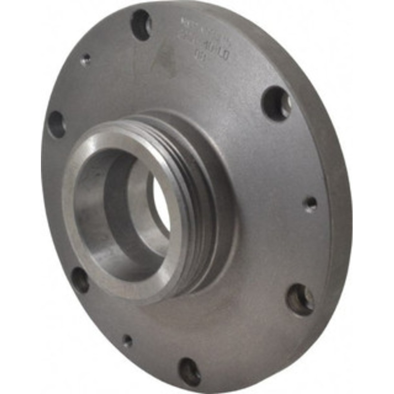 Bison Adapter Back Plate for 10 Diam Self Centering Lathe Chucks L-0 Mount, 2.6 Through Hole Diam, 9.88 OD, 0.83 Flange Height, Cast Iron 7-879-102 – 08568503