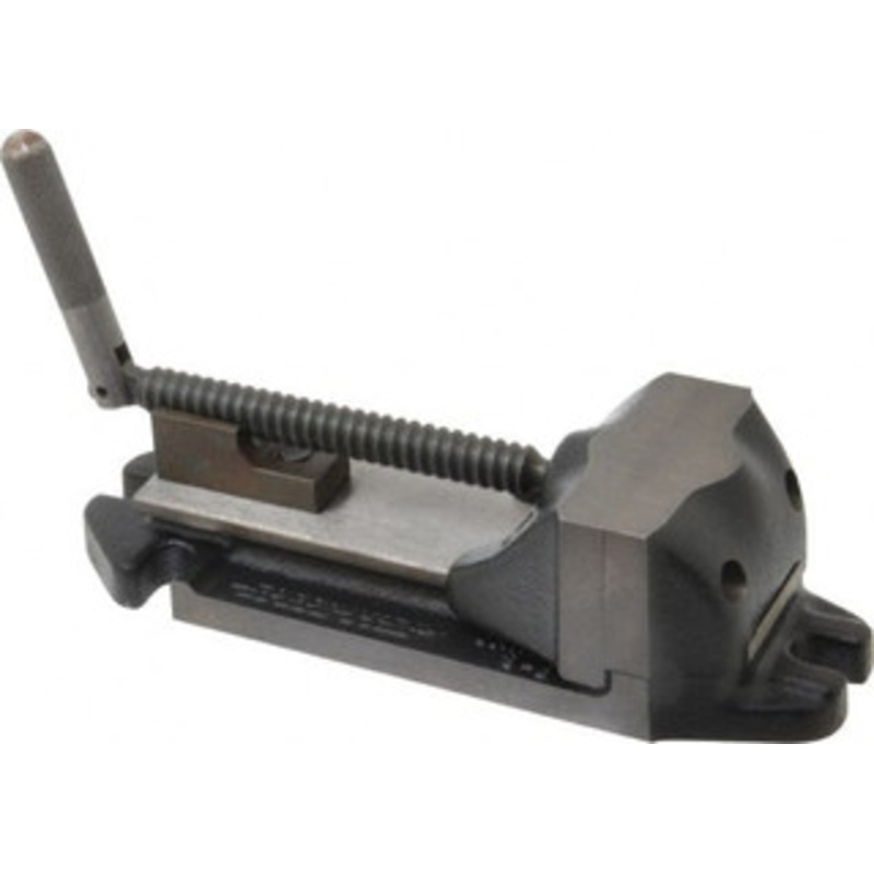 Cardinal Tool 3 Jaw Opening Capacity x 1-1/2 Throat Depth, Horizontal Drill Press Vise 3 Wide Jaw, Stationary Base, Rapid Action, 9 OAL x 2-9/16 Overall Height, Steel 3-B – 09240243