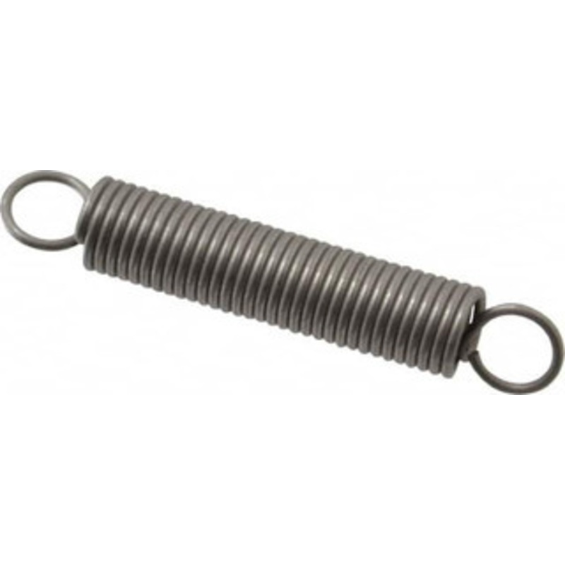 Made in USA 1/2 OD, 16.9 Lb Max Load, 5.02 Max Ext Len, 0.062 Wire Diam Stainless Steel Extension Spring 6.73 Lb/In Rating, 3.9 Lb Init Tension, 3 Free Length E-062-500-3000S – 04076287