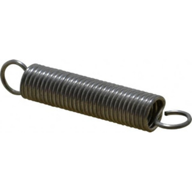 Made in USA 3/8 OD, 8.92 Lb Max Load, 2-3/8 Max Ext Len, 0.047 Wire Diam Extension Spring 6.84 Lb/In Rating 97X – 06979975