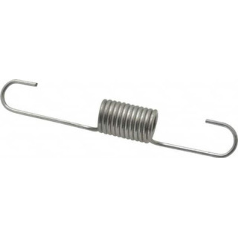 Made in USA 9/16 OD, 19.66 Lb Max Load, 5-3/8 Max Ext Len, 0.072 Wire Diam Extension Spring 6.8 Lb/In Rating 446 – 06981468