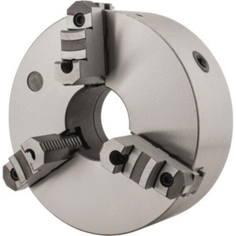 Value Collection 3 Jaws, 12 Diam, Self Centering Manual Lathe Chuck D1-8 Mount Spindle, Reversible, 3-15/16 Through Hole Diam, Cast Iron 429-3128 – 08606568
