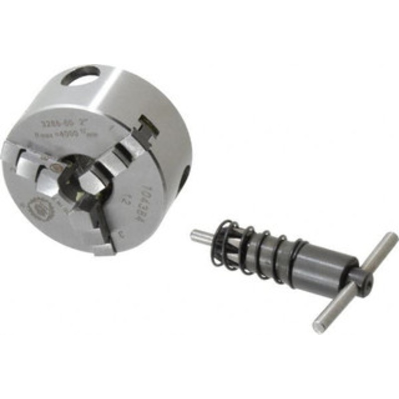Bison 3 Jaws, 2 Diam, Self Centering Manual Lathe Chuck M14x1 Mount Spindle, Reversible, 4,000 Max RPM, 0.56 Through Hole Diam, Forged Steel 7-810-0214 – 09673302