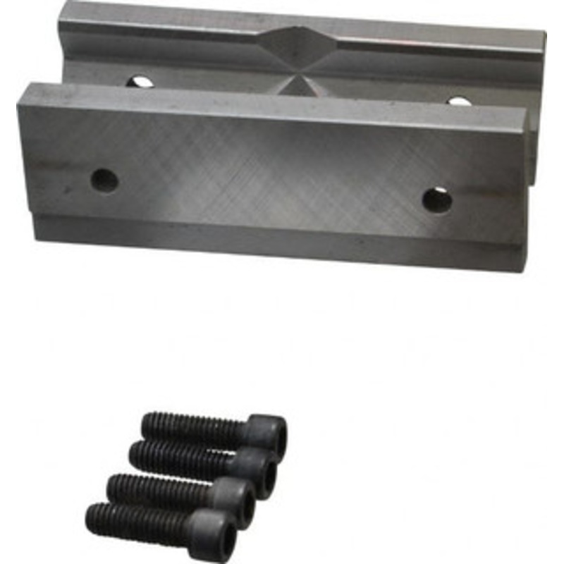 Cardinal Tool 6 Wide x 2mm High, Step Vise Jaw Hard, Steel, Fixed Jaw, Compatible with 6 Vises 6-CJP – 09240169