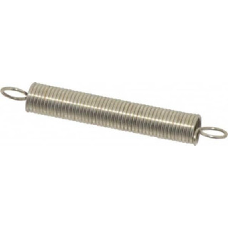 Made in USA 1/4 OD, 3.01 Lb Max Load, 3-3/16 Max Ext Len, 0.028 Wire Diam Extension Spring 1.76 Lb/In Rating 406 – 06981062