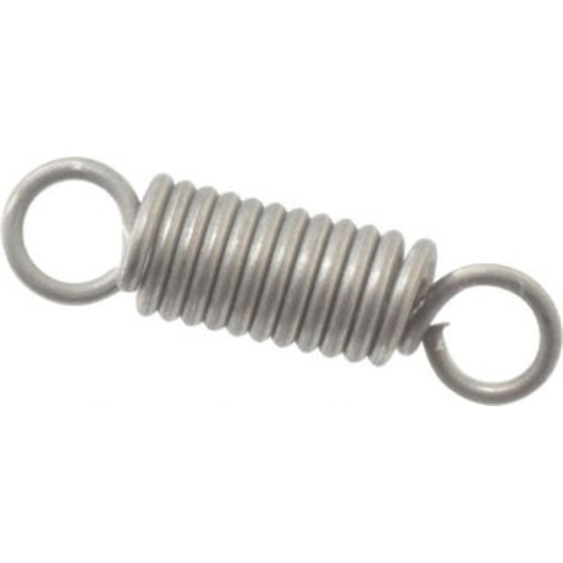 Made in USA 3/16 OD, 6.86 Lb Max Load, 0.91 Max Ext Len, 0.032 Wire Diam Stainless Steel Extension Spring 31.45 Lb/In Rating, 1.9 Lb Init Tension, 3/4 Free Length E-032-187-0750S – 04075669
