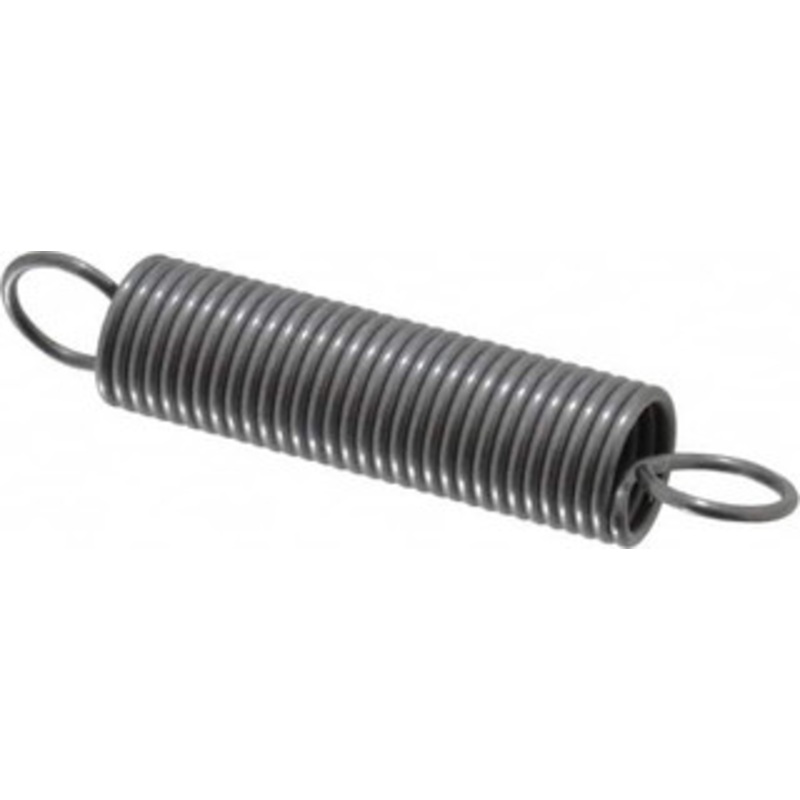 Made in USA 3/8 OD, 3.51 Lb Max Load, 3.89 Max Ext Len, 0.041 Wire Diam Spring 3.69 Lb/In Rating, 1.35 Lb Init Tension, 2 Free Length E-041-375-2000 – 06814446