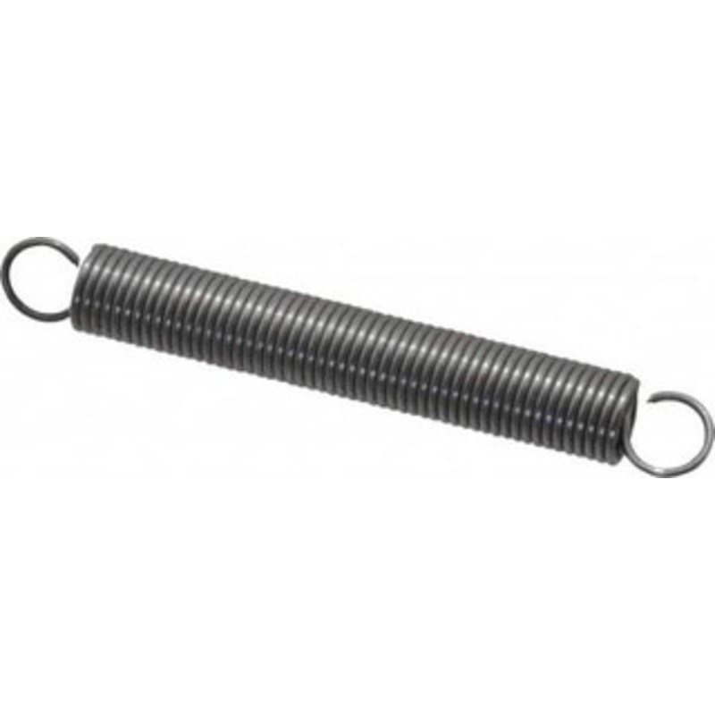 Made in USA 5/16 OD, 6.39 Lb Max Load, 5.29 Max Ext Len, 0.035 Wire Diam Spring 1.93 Lb/In Rating, 1 Lb Init Tension, 2-1/2 Free Length E-035-312-2500 – 06814180