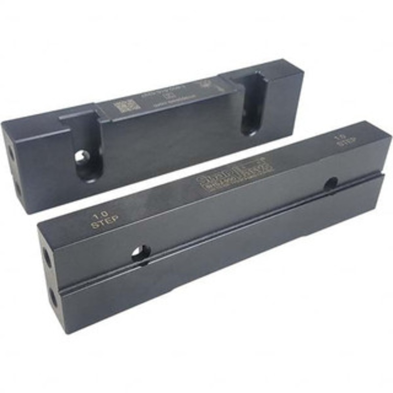 SnapJaws 8 Wide x 2.03 High x 0.98 Thick, Step Vise Jaw Hard, Steel, Fixed Jaw, Compatible with 8 Vises 8HSJ-990 – 03722345