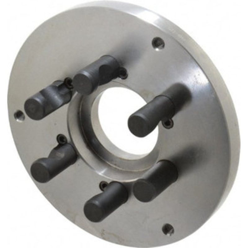 Buck Chuck Adapter Back Plate for 8 Diam Self Centering Lathe Chucks D1-5 Mount, 2.39 Through Hole Diam, 6.283mm ID, 7.87 OD, 0.794 Flange Height, Steel A8-D5 – 75893859