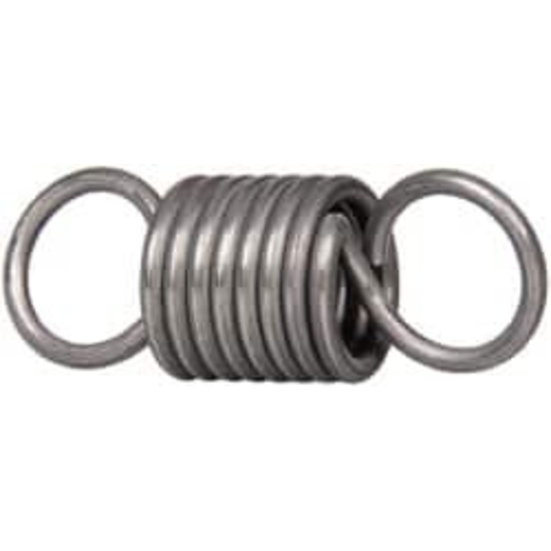 Made in USA 1/2 OD, 20.29 Lb Max Load, 1.97 Max Ext Len, 0.062 Wire Diam Music Wire Extension Spring 35.78 Lb/In Rating, 3.9 Lb Init Tension, 1-1/2 Free Length E-062-500-1500 – 01290196