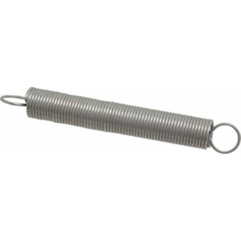 Made in USA 3/4 OD, 16.86 Lb Max Load, 14.43 Max Ext Len, 0.072 Wire Diam Stainless Steel Extension Spring 1.67 Lb/In Rating, 3.25 Lb Init Tension, 6 Free Length E-072-750-6000S – 04076535