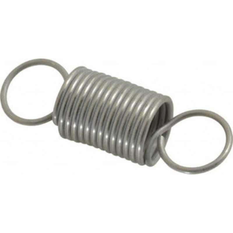 Made in USA 3/4 OD, 16.86 Lb Max Load, 4.26 Max Ext Len, 0.072 Wire Diam Stainless Steel Extension Spring 8.01 Lb/In Rating, 3.25 Lb Init Tension, 2-1/2 Free Length E-072-750-2500S – 04076485