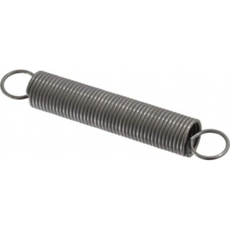 Made in USA 5/8 OD, 15.96 Lb Max Load, 8.9 Max Ext Len, 0.062 Wire Diam Spring 2.74 Lb/In Rating, 2.5 Lb Init Tension, 4 Free Length E-062-625-4000 – 06814826